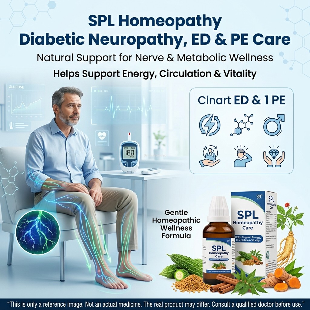 Spl homeopathy diabetic neuropathy and ED and Pe medicine