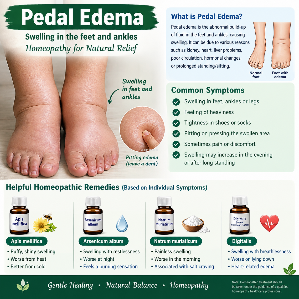 Spl homeopathy Pedal edema medicine