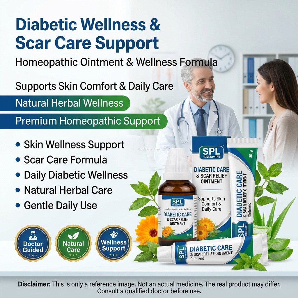 Spl homeopathy Diabetic and Oinment for scar medicine
