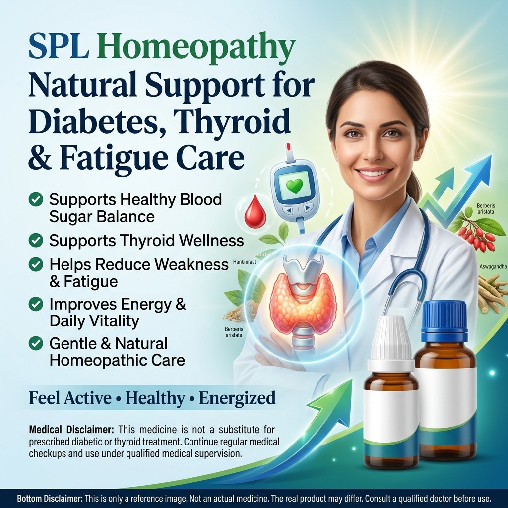 Spl homeopathy Diabetic,Thyroid and Fatigue medicine