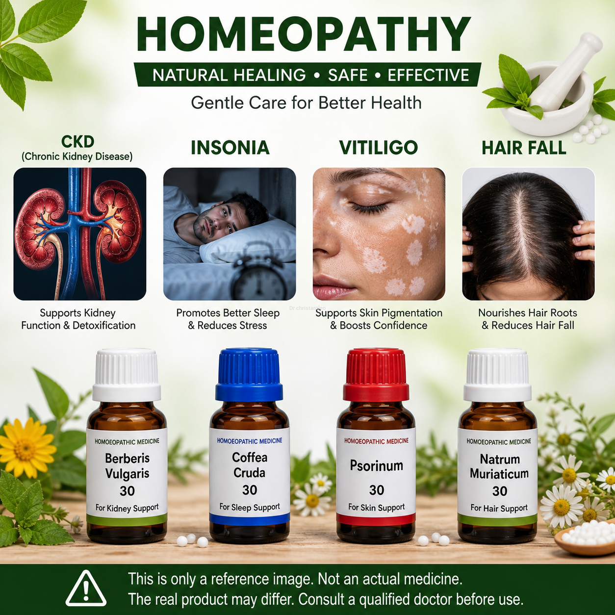Spl homeopathy ckd,Insonia, vitiligo,hair fallmedicine