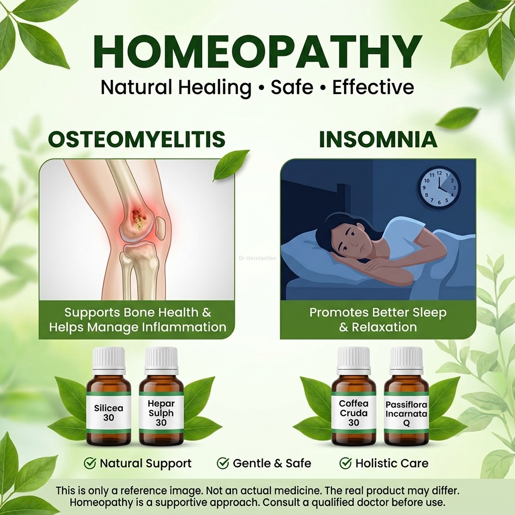 Spl homeopathy Osteomylitis and Insomnia medicine