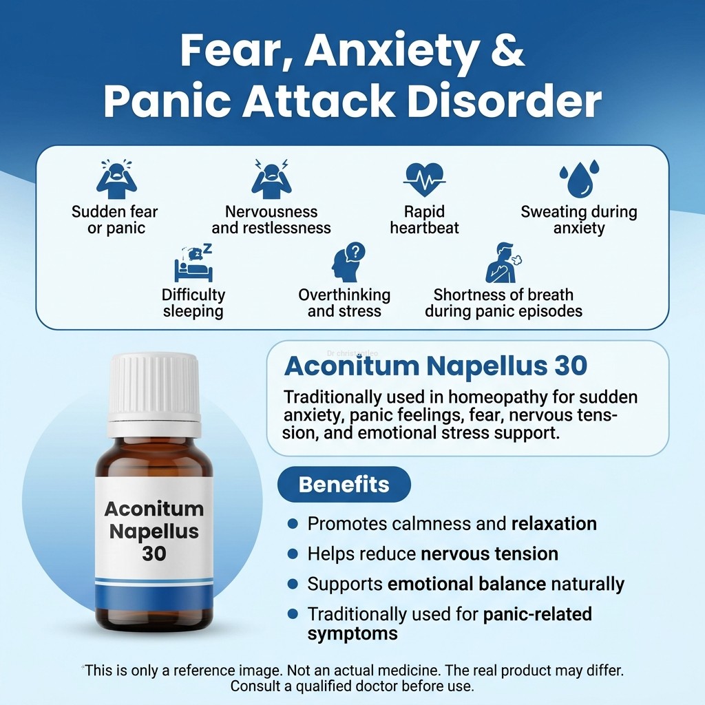 Spl homeopathy Fear, anxiety and panic attack medicine