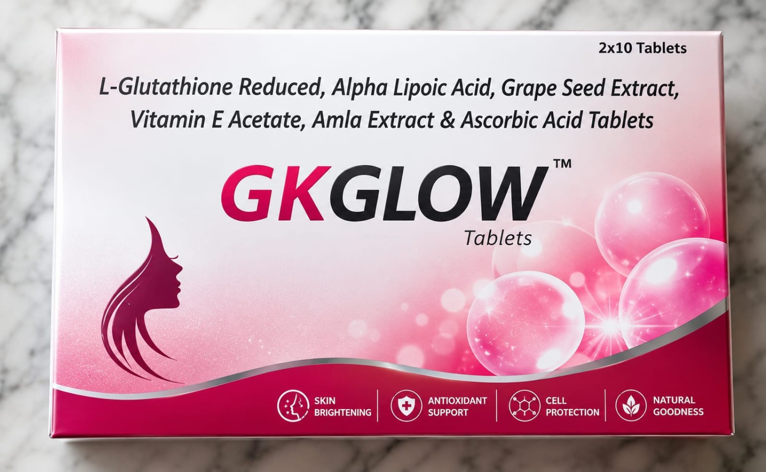 Gk Glow Glutathione tablets