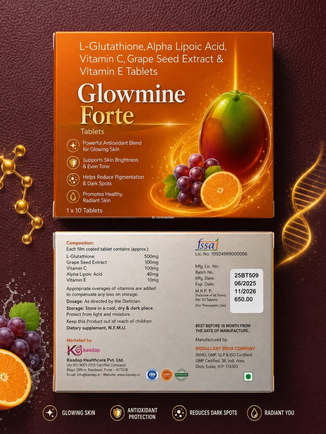 Glowmine Forte Glutathione tablet