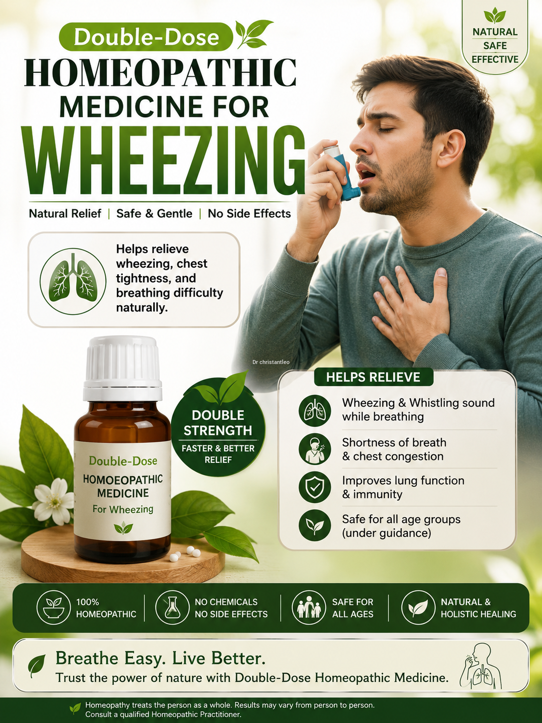 Double-Dose Homeopathic Medicine for Wheezing