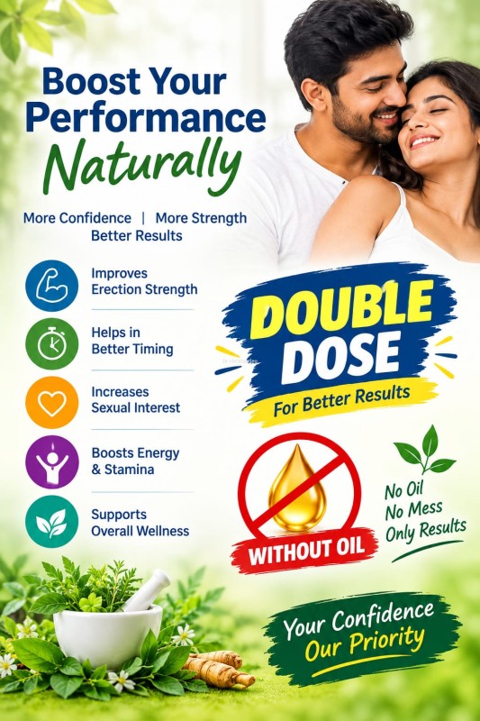 Men Size Double Dose Without Oil
