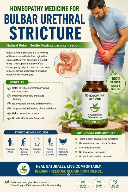 Homeopathy medicine for Bulbar Urethral Stricture