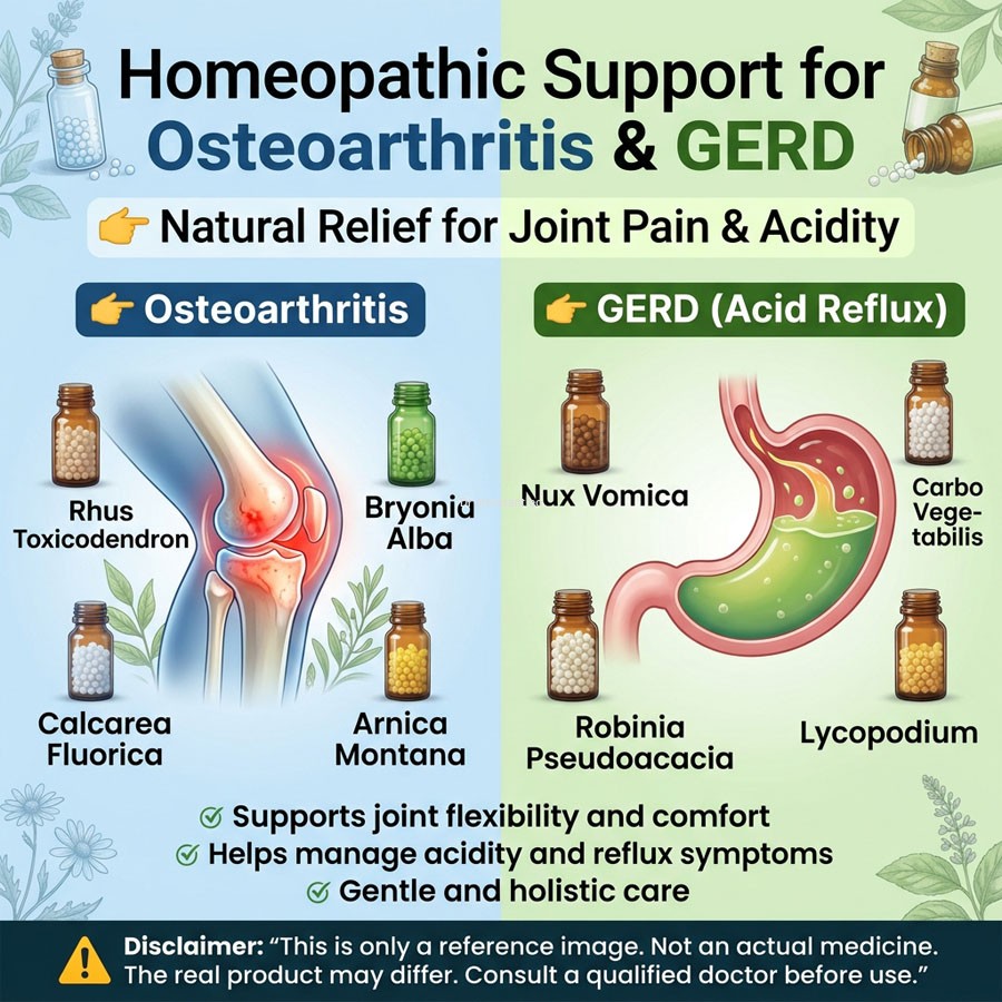 Spl homeopathy Osteoarthritis and Gerd medicine