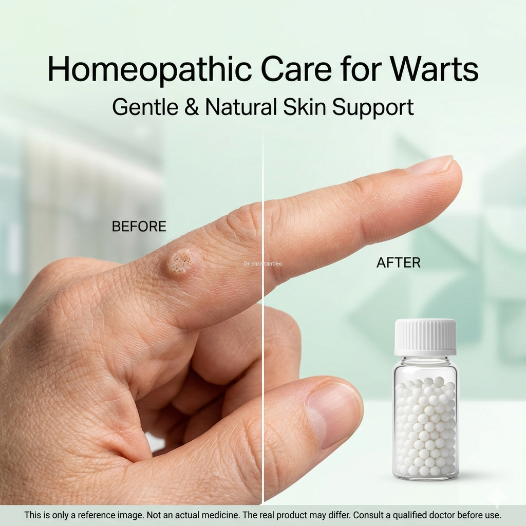 Homeopathic medicine for warts