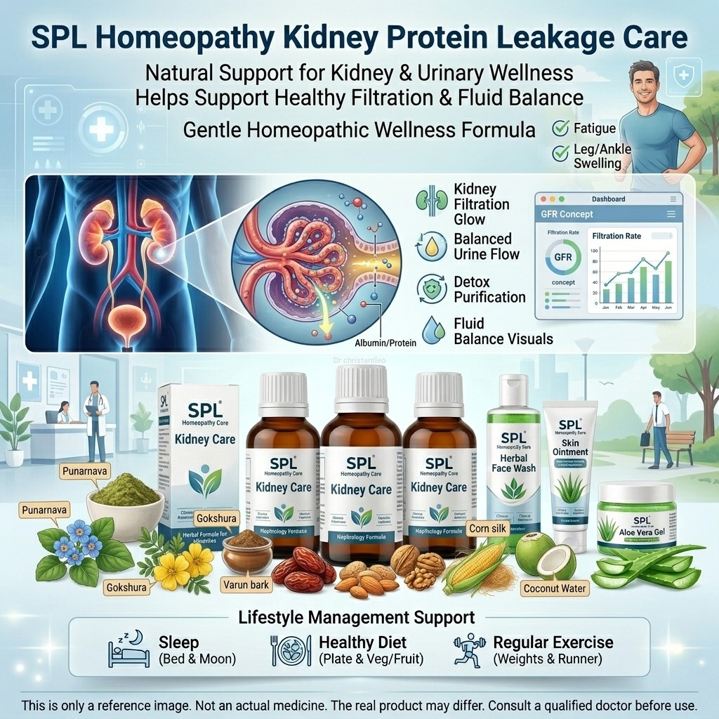 Spl homeopathy protein leakage medicine