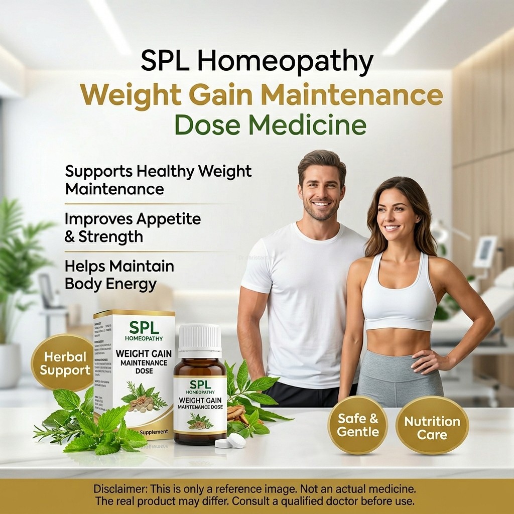 Spl homeopathy weight gain Maintenance dose medicine