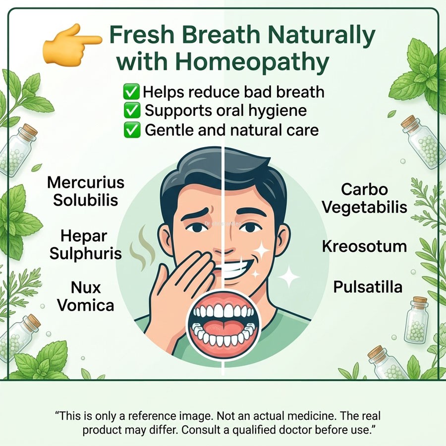 Spl homeopathy Unplesent oral smell medicine