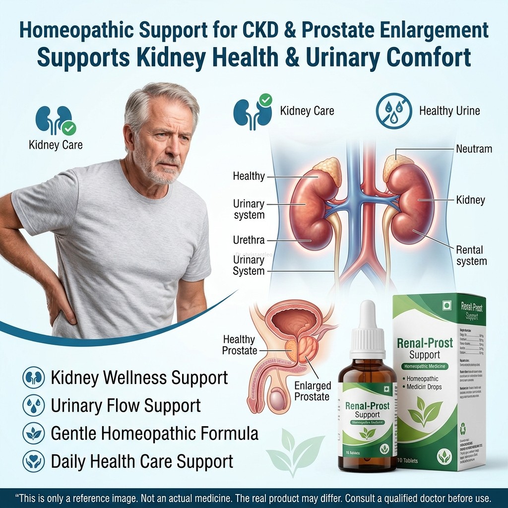 Homeopathic medicine for CKD and Prostate enlargement