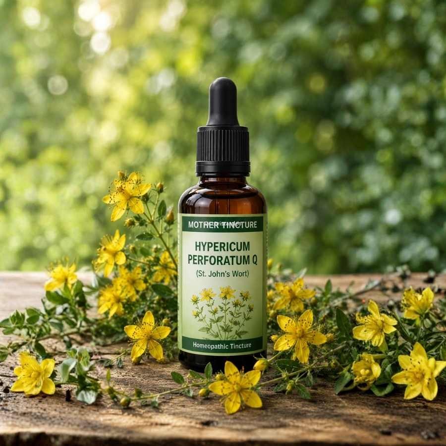Hypericum perforatum Q 100ml (Homeopathic Mother Tincture)